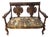 1900s Empire Art Nouveau Mahogany Settee Loveseat Parlor Seating For Sale