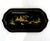 Black Hand-Painted Chinoiserie Art Deco Metal Tray For Sale - Image 12 of 12