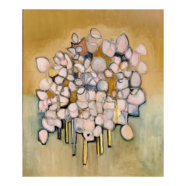 "Untiled 128" Contemporary Original Abstract Oil Painting by Lynn Christian 2021 For Sale