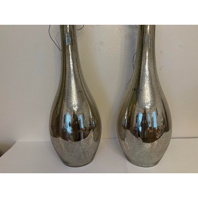 Mid-Century Modern 1960s Large Mid-Century Modern Mercury Hanging Lights - A Pair For Sale - Image 3 of 3