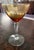 Amber 1930s Mid-Century Cambridge Glass Amber & Clear Stem Champagne Coupes - Set of 7 For Sale - Image 8 of 18