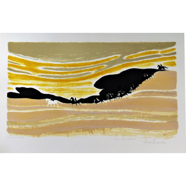 André Brasilier, Cavaliers dans les Dunes, 1974 For Sale