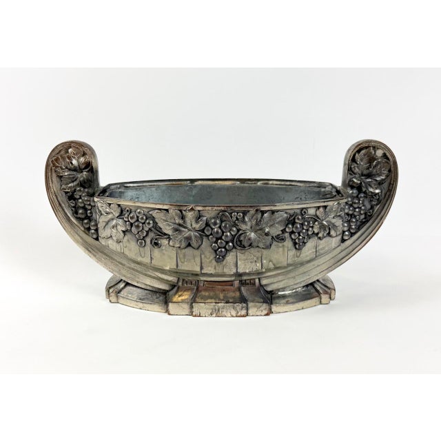 Art Deco French Silver-Plated Jardiniere, 1920s For Sale - Image 7 of 12