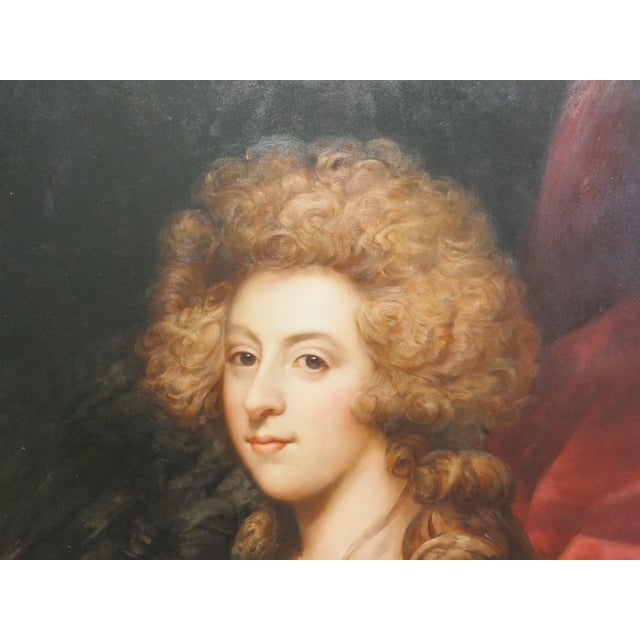 After Sir William Beechey, Portraits of George IV & Mrs Fitsherbert, Oil, Framed, Set of 2 For Sale - Image 6 of 9