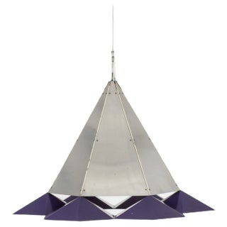 Metal Pendant Lamp, 1960s For Sale