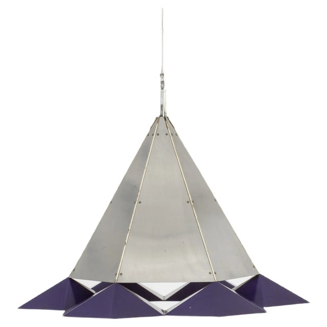 Metal Pendant Lamp, 1960s For Sale