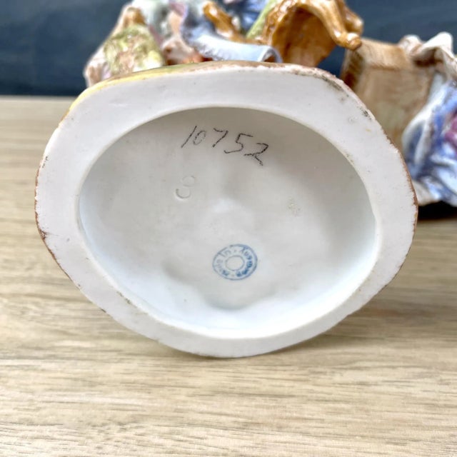 Early 20th Century Albert Stahl Furniture Mender and Hardware Woman - Travelling Peddler Figurines. Set of 2 For Sale - Image 11 of 13