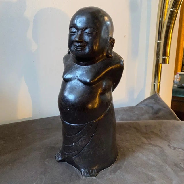 Late 19th Century Bronze Chinese Buddha Sculpture For Sale - Image 11 of 13