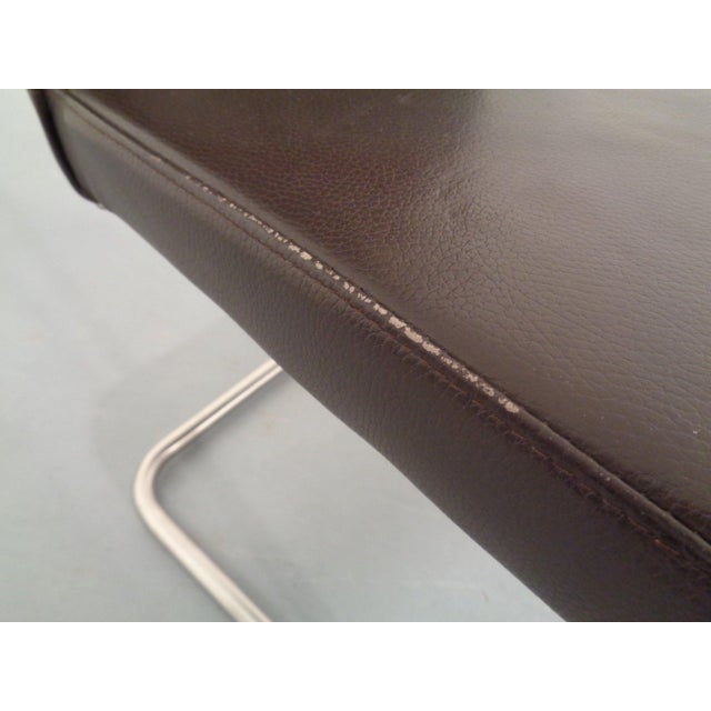 Leather Cantilever Dining Chairs by Karl Friedrich Förster for KFF, 1990s, Set of 6 For Sale - Image 16 of 18