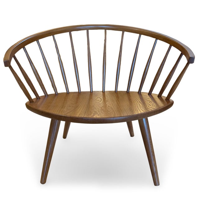 Mid-Century Modern 1950s Scandinavian Modern Yngve Ekstrom Oak Arka Lounge Chair, Sweden For Sale - Image 3 of 15
