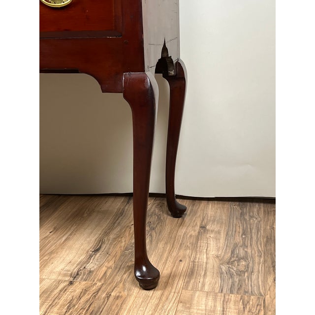 Brown Antique Chippendale Cherry Highboy With Broken Swans Neck Pediment C. Late 18th Century For Sale - Image 8 of 14