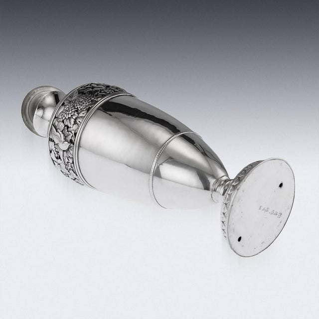 Antique Japanese Solid Silver Wine Jug by from Sadajiro & Musashiya, 1890s For Sale - Image 10 of 14