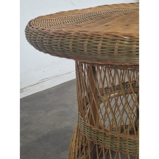 Rattan and Wicker Living Room Set with Armchairs and Coffee Table, Set of 3 For Sale - Image 6 of 12