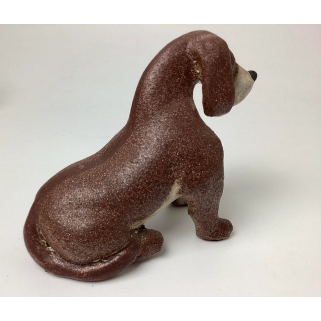Mid-Century Modern Mid Century Alfaraz Pottery Modernist Dog Sculpture, Spain, 1960 For Sale - Image 3 of 7