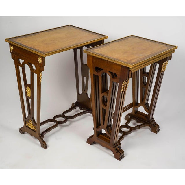Antique Napoleon III Nesting Tables, Set of 4 For Sale - Image 9 of 10