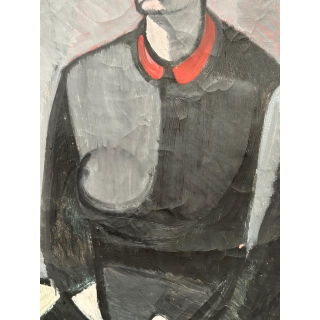 Axel Ekelund, Portrait of Mrs. S, 1950s, Oil on Canvas, Framed For Sale - Image 8 of 18