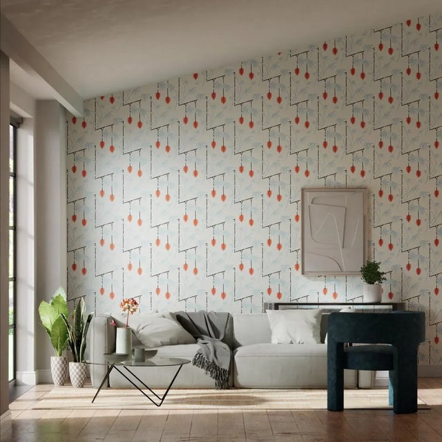 Our interpretation of the Chinese lantern plant this statement motif is a Harlequin classic. Creating a trail effect on...