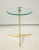 Metal Midcentury Italian Table on Brass Tripod Base For Sale - Image 7 of 7