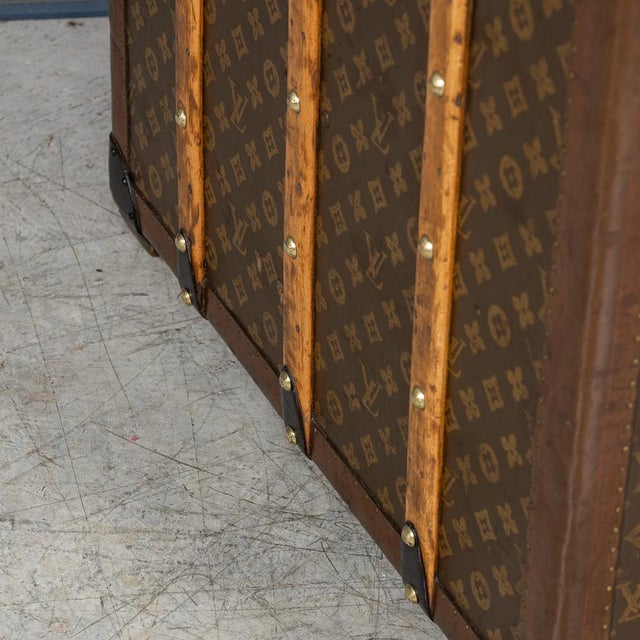 Brown Wardrobe Trunk in Monogram Canvas from Louis Vuitton, France, 1950s For Sale - Image 8 of 18