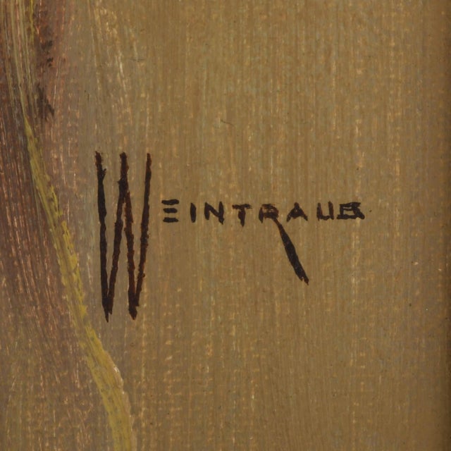 Framed Signed William Weintaraub Oil on Canvas "Beduin Boy" For Sale - Image 4 of 14