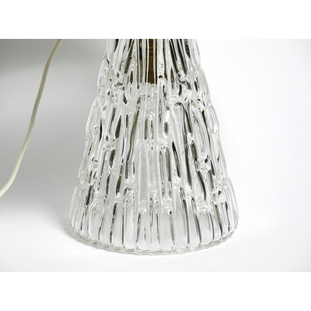 Metal Large Mid-Century Modern Glass Table Lamp by Rupert Nikoll, Vienna, Austria, 1950s For Sale - Image 7 of 18