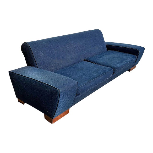 1940s Art Deco Speed Arm Geometric Sofa by Paul Frankl For Sale