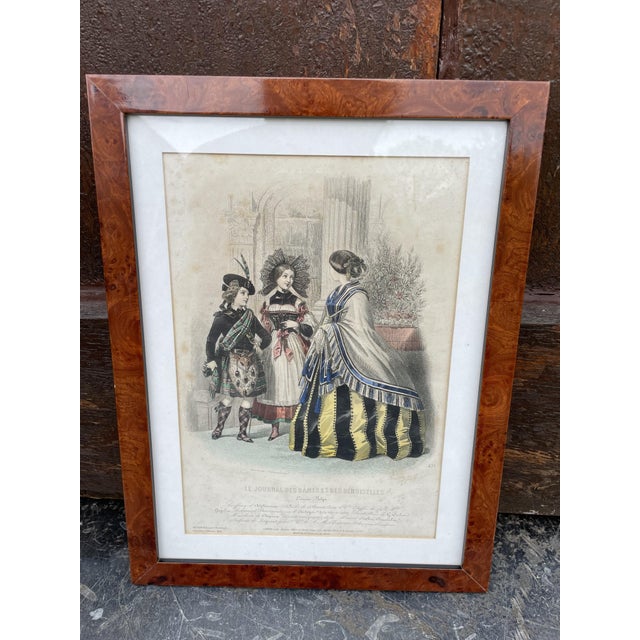Jules David, Fashion Illustration from the Journal des Dames et des Demoiselles, Engraving For Sale - Image 7 of 7