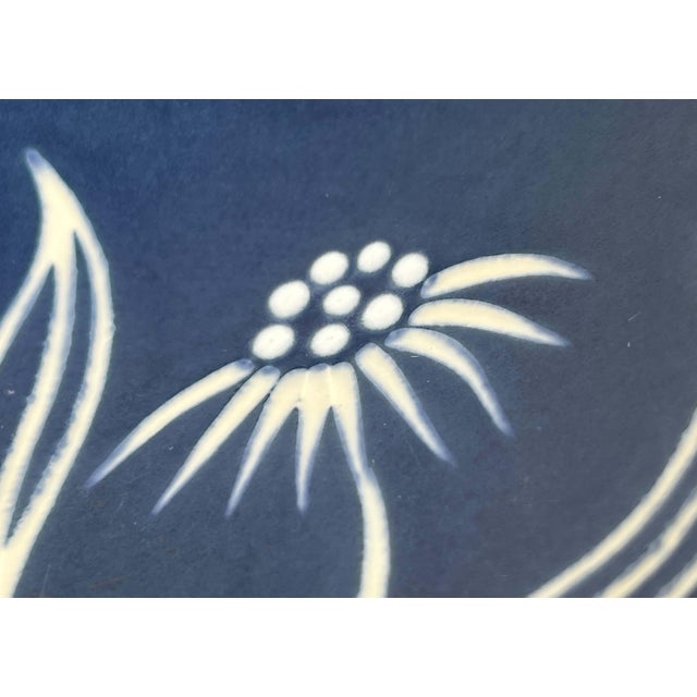 Mid-Century Modern Danish Model 2071 Studio Pottery Bowl with Flower Design from Søholm, 1960s For Sale - Image 6 of 13