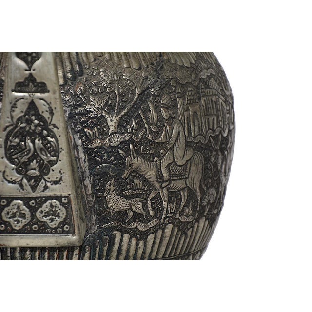 Large Copper Tea Pot with Engraving, 1940s For Sale - Image 13 of 18