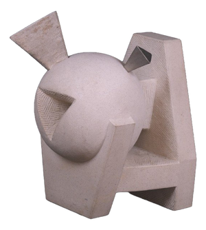 Hugo Verheyen, Painful Memory Sculpture, 1980s, Limestone and Steel
