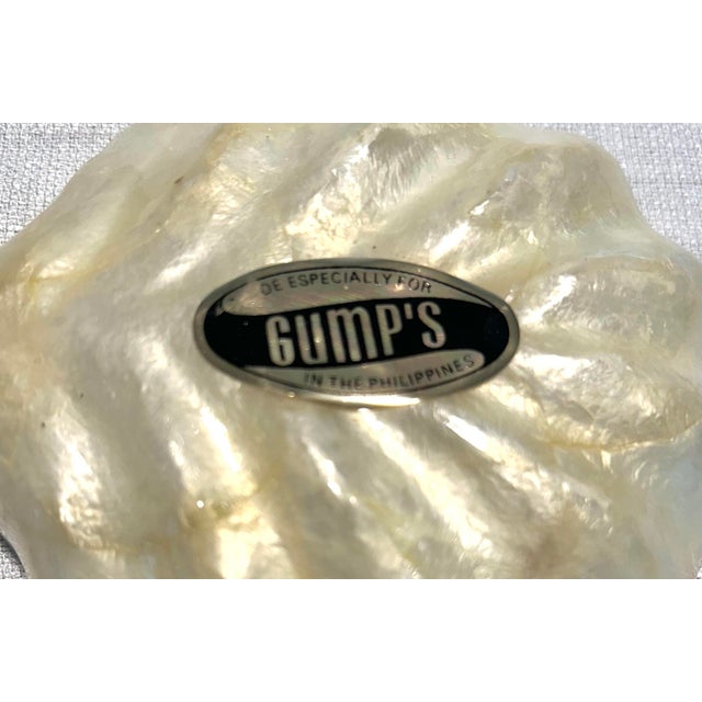 MCM Gumps Capiz Bowls and Scalloped Shell Dishes Catchalls and Trays - A 9 Piece Set For Sale - Image 11 of 11