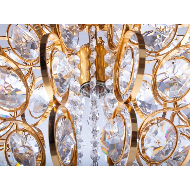 Orbit Chandelier Crystal & Gilt Brass by Gaetano Sciolari for Palwa, Germany, 1960s For Sale - Image 4 of 13