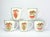 Christopher Radko “Holiday Celebrations, Green Trim” 5 Porcelain Mugs 4” 16oz Good condition. No chips, cracks, or...