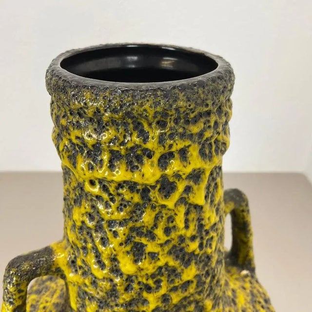 Large Fat Lava Pottery Vase from Fohr Ceramics, Germany, 1970s For Sale - Image 9 of 18