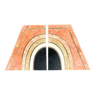 Vintage Boho Tessellated Stone Bookends - Set of 2 For Sale