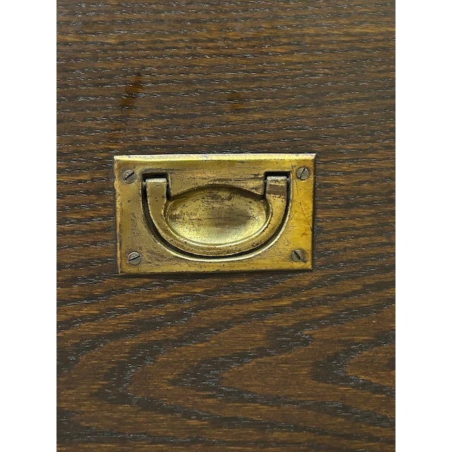 Antique English Oak Jacobean Revival Armoire c.1910 For Sale - Image 12 of 15