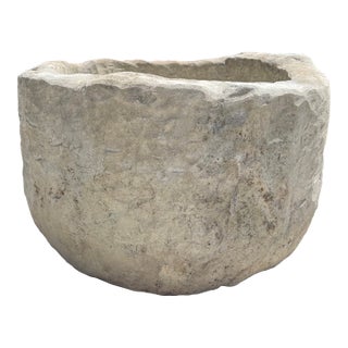 Antique Limestone Trough 5726c For Sale