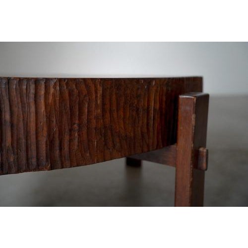 Large Tree Slab Coffee Table, 1960s For Sale - Image 7 of 11