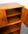 Wood Mid Century Danish Modern Bookshelf Cabinet Teak Shelves Doors MCM Shelf 2 Pc For Sale - Image 7 of 12