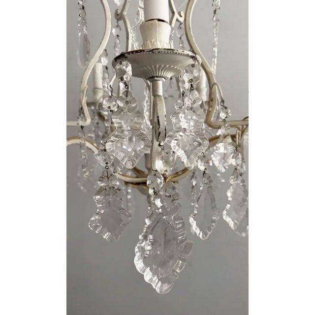 Antique French Versailles Style Crystal Chandelier For Sale - Image 4 of 5