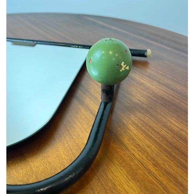 Wall Coat Rack with Mirror by Roger Féraud, France, 1950s For Sale - Image 14 of 18