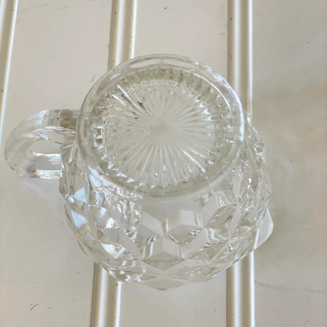 アメリカヴィンテージ Fostoria Glass クリーマー&シュガー 100ml アメリカヴィンテージ Fostoria クリーマー&シュガー#002