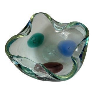 Vintage Italian Murano Art Glass Bowl For Sale