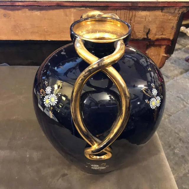 1960s Large Italian Mid-Century Modern Saca Ceramic Vase For Sale - Image 6 of 13