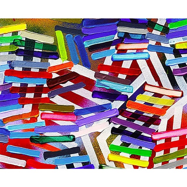 Abstract Contemporary Abstract Acrylic on Canvas Painting "GCrazy Feeling of Want" by Martina Nehrling For Sale - Image 3 of 6