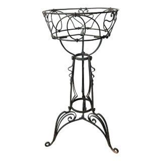 Art Nouveau Flower Stand in Wrought Iron, 1890s For Sale
