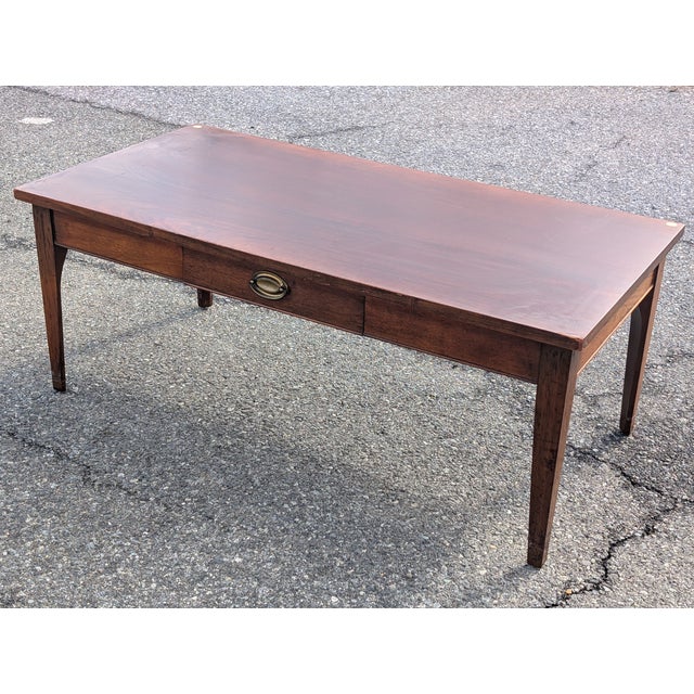 Vintage Craftique Solid Walnut Coffee Table For Sale - Image 4 of 18