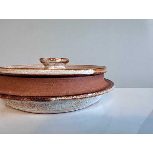 Modern Modernist Studio Ceramic Art Pot with Lid by Helma Klett, Germany, 1960s For Sale - Image 3 of 10