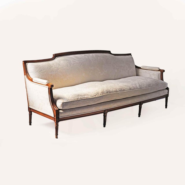 Antique French Louis XVI Style Sofa For Sale - Image 9 of 9