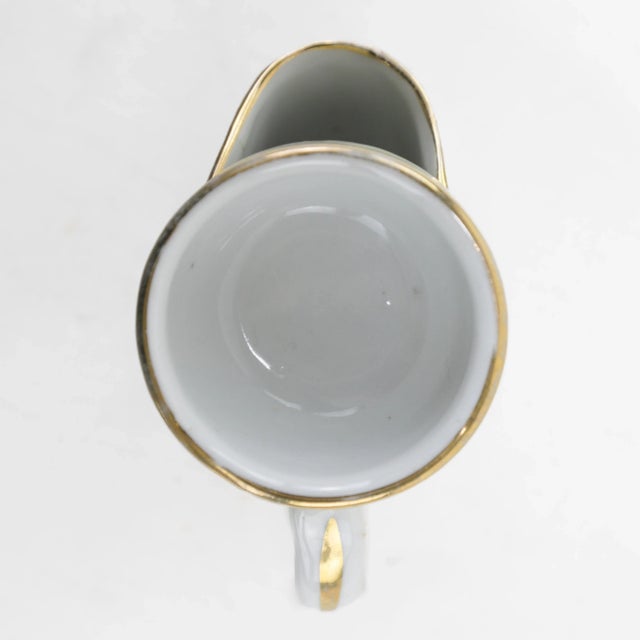 Vintage Victorian Porcelain Shaving Mug & Tumbler With Hand-Painted Floral Designs – Perfect for Spring & Easter Décor For Sale - Image 10 of 12